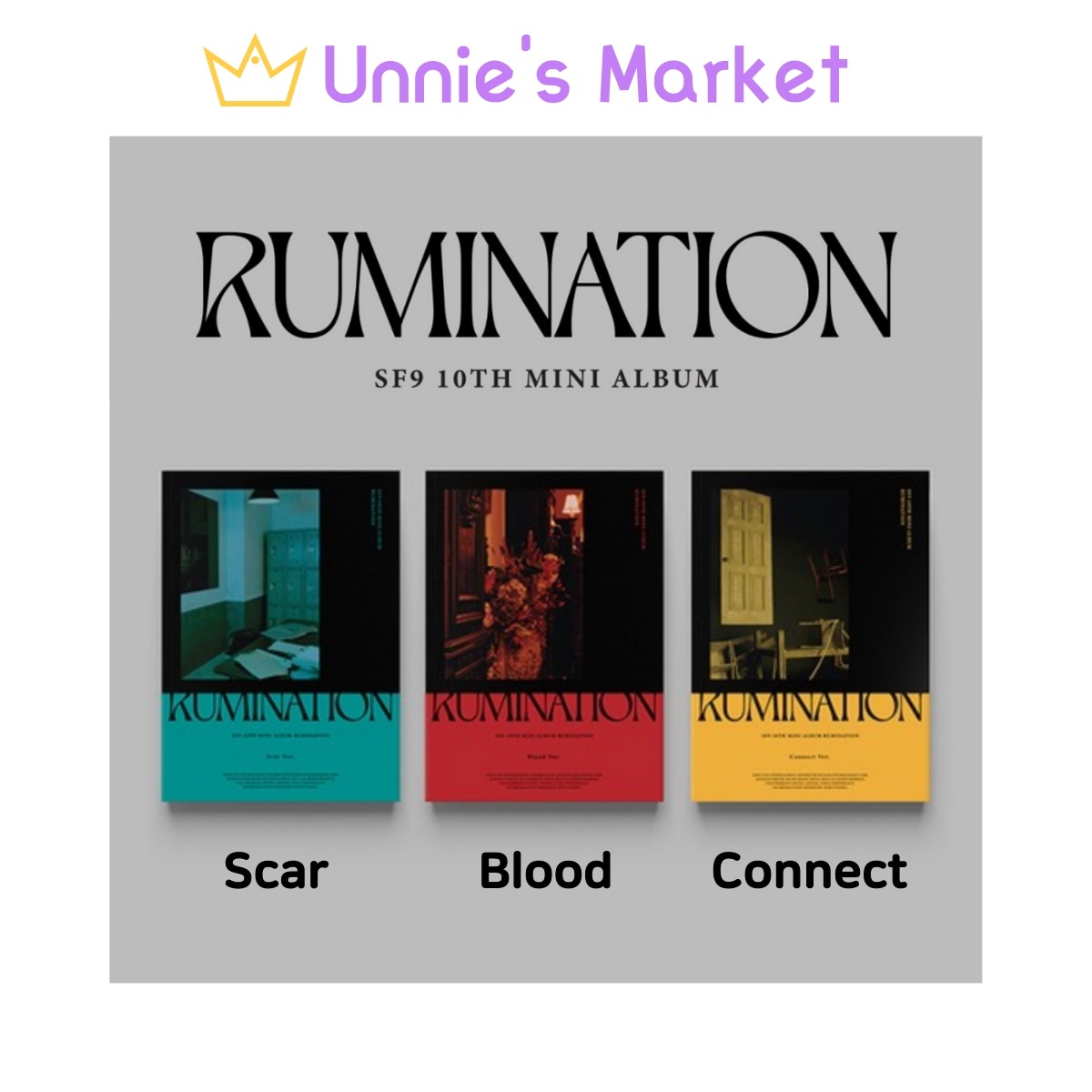 [SET] SF9 [RUMINATION] 10th Mini Album + Fan-made Photocard 1EA