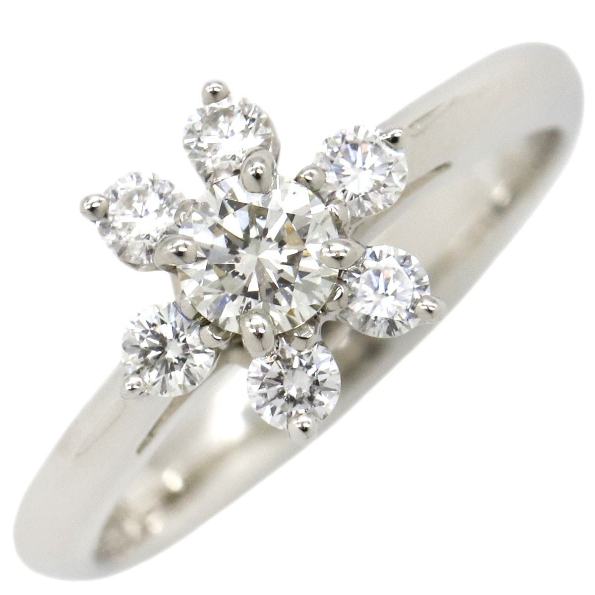 ティファニー Tiffany & Co リング 指輪 バターカップ ダイヤ Pt950 プラチナシルバー 7.5号【中古】