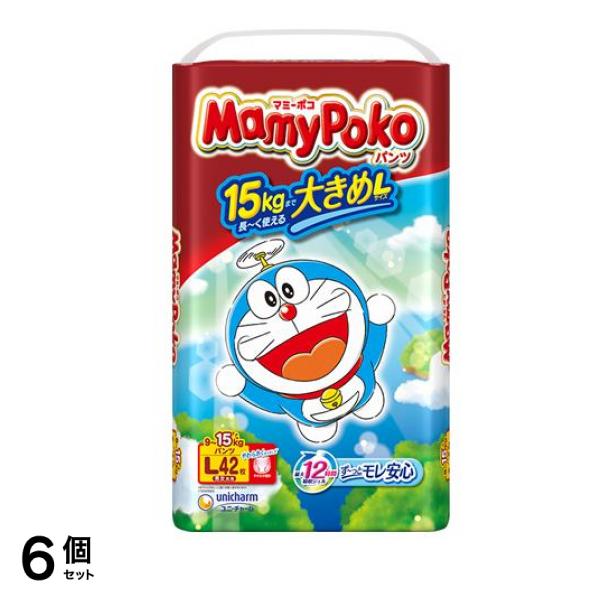 マミーポコパンツ ドラえもん Lサイズ 915kg 42枚入 6個セット
