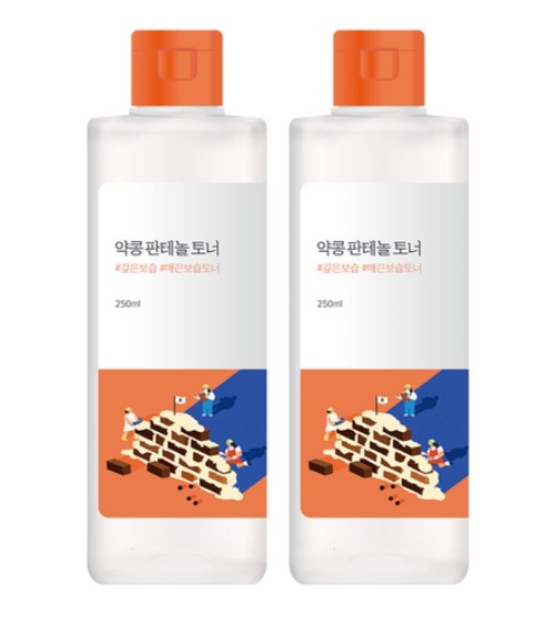 【1+1】薬豆 パンテノール トナー 250ml x 2個 (保湿 / セラミド / コレステロール / 脂肪酸)