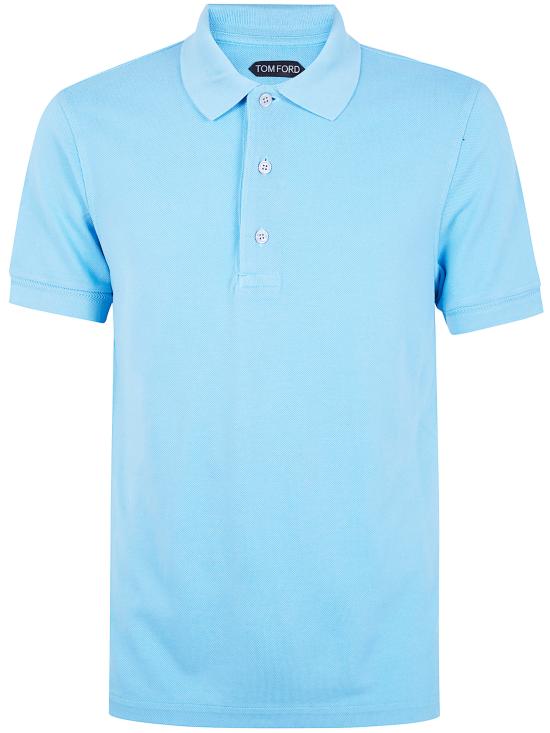 TOMFORD Men Polo Shirts JPS011 JMT013 TURQUOISE