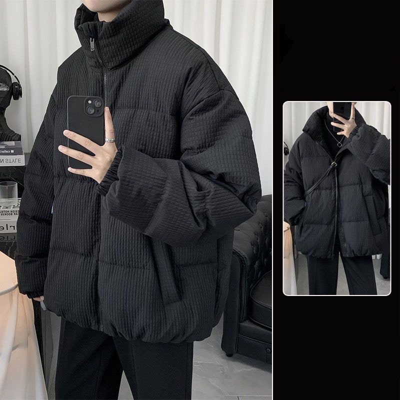 冬服 トップス 綿入れ ゆったり トレンド 保温 アウター 中綿コート メンズ 高級感 ショート丈 ジャケット カップル 上着 体型カバー