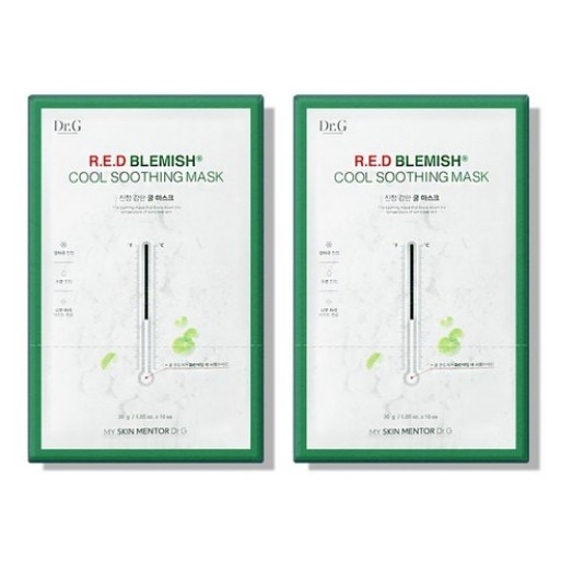 レッド ブレミッシュ スージング マスク 20枚 (鎮静/弾力/保湿/栄養供給/活力/光彩/しわ防止)