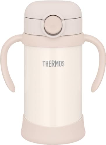 サーモス まほうびんのベビーストローマグ 飲み口とパッキンが一体 350ml ベージュ 保冷専用 FJT-350 BE