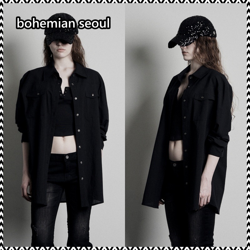 bohemian seoul 24SS WASHED COTTON WESTERN SHIRT