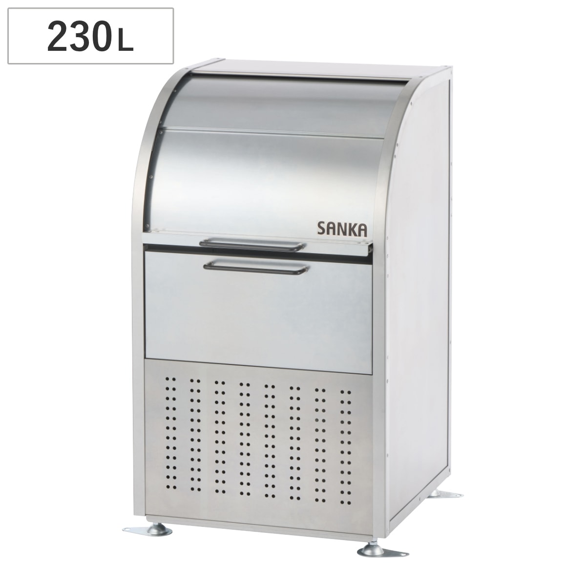 業務用ゴミ箱 230L ダストコ 600 屋外用 ゴミ箱 スライド蓋 ゴミ 5袋分 収集ボックス 屋外ストッカー 収納庫 ゴミ置き場 ゴミ捨て 230リットル 大容量 ふた付き 法人限定