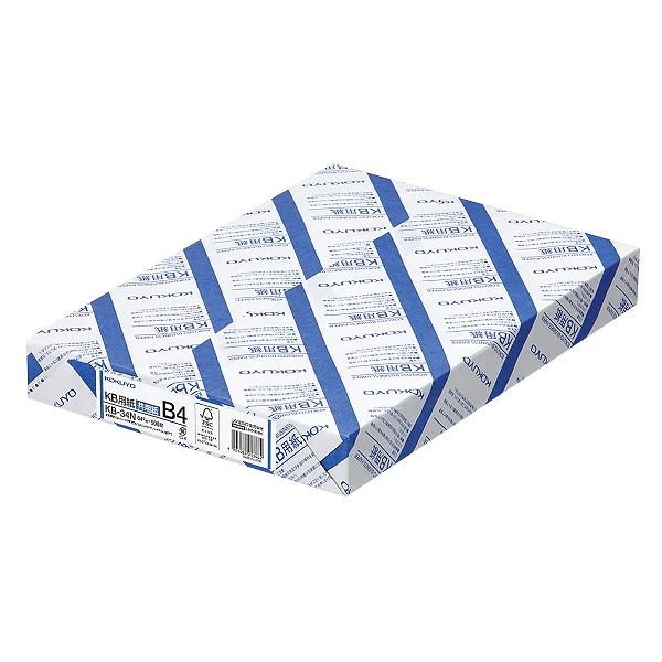（まとめ買い）KB用紙共用紙 紙厚:64g平米 B4 500枚 FSC認証 KB-34N [x3]