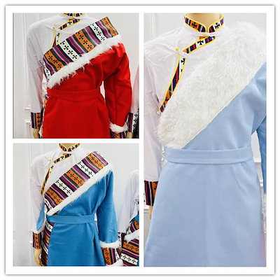 Qoo10] 新品 チベット男性 長袍 カシミア