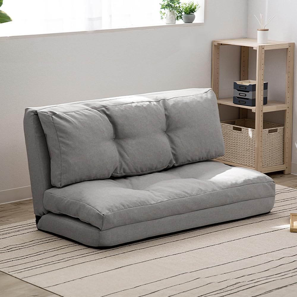 ソファーベッド マルチに使える3WAY 幅120cm 14段階リクライニング 座椅子 1人掛け 2人掛け ソファ 折りたたみ 折り畳み