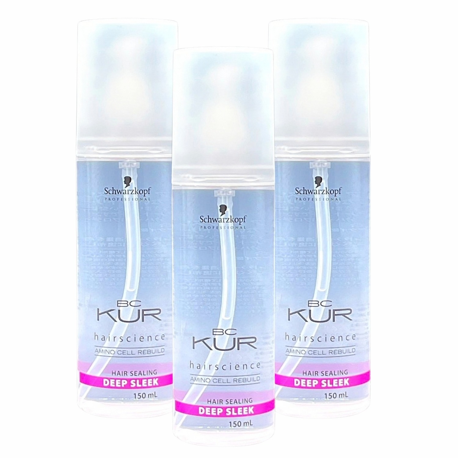 3個セット シュワルツコフ BCクア ディープ スリーク150ml トリートメント 洗い流さないトリートメント オイルトリートメント ダメージケア グレープシードオイル 広がる髪 保湿 髪の静電気を抑