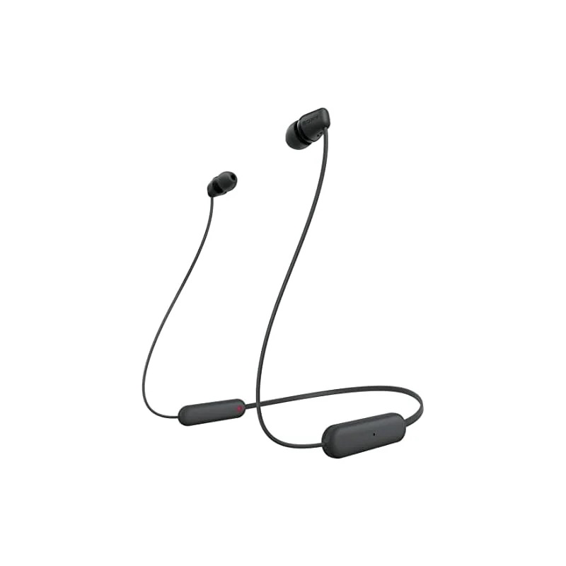 【即納】ソニー ワイヤレスイヤホン WI-C100:Bluetooth対応/25時間スタミナ/IPX4防滴/DSEE搭載 ブラック WI-C100 BZ 小