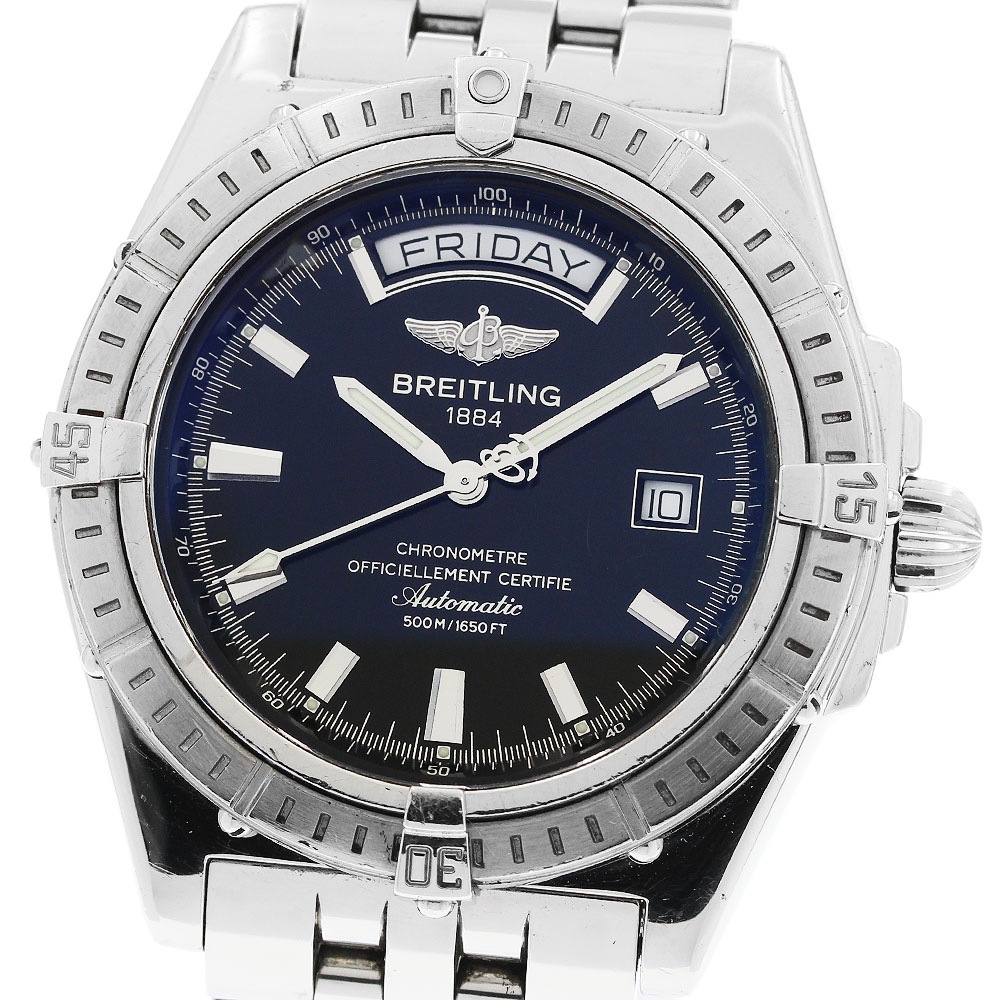 ブライトリング BREITLING A45355 ヘッドウィンド デイデイト 自動巻き メンズ _950915【中古】