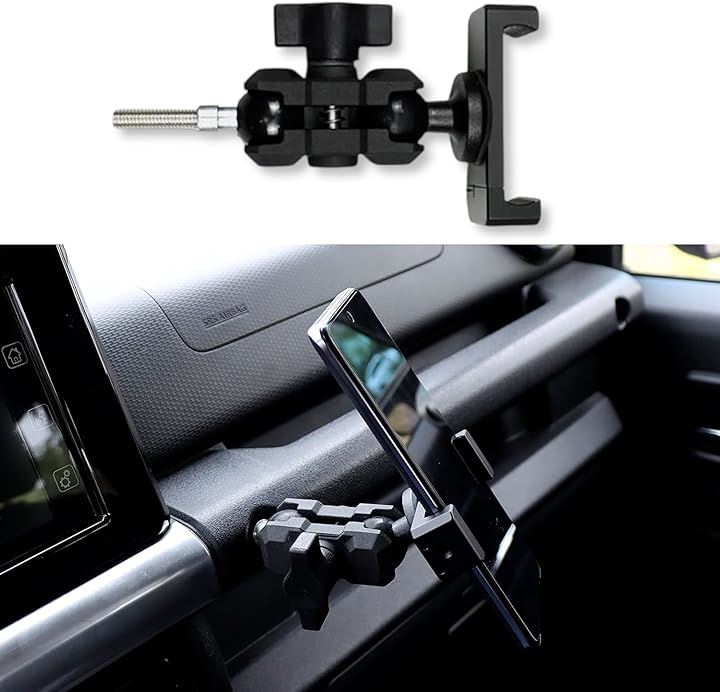 スズキ ジムニー スマホホルダー JB64 シエラ JB74 車載ホルダー カスタム アクセサリー 車用 内装 パーツ( ブラック) 4,662円