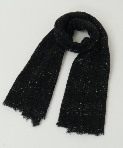 [最安値挑戦]ストール 「2025」カシミヤミックスモノトーンチェックストール レディース