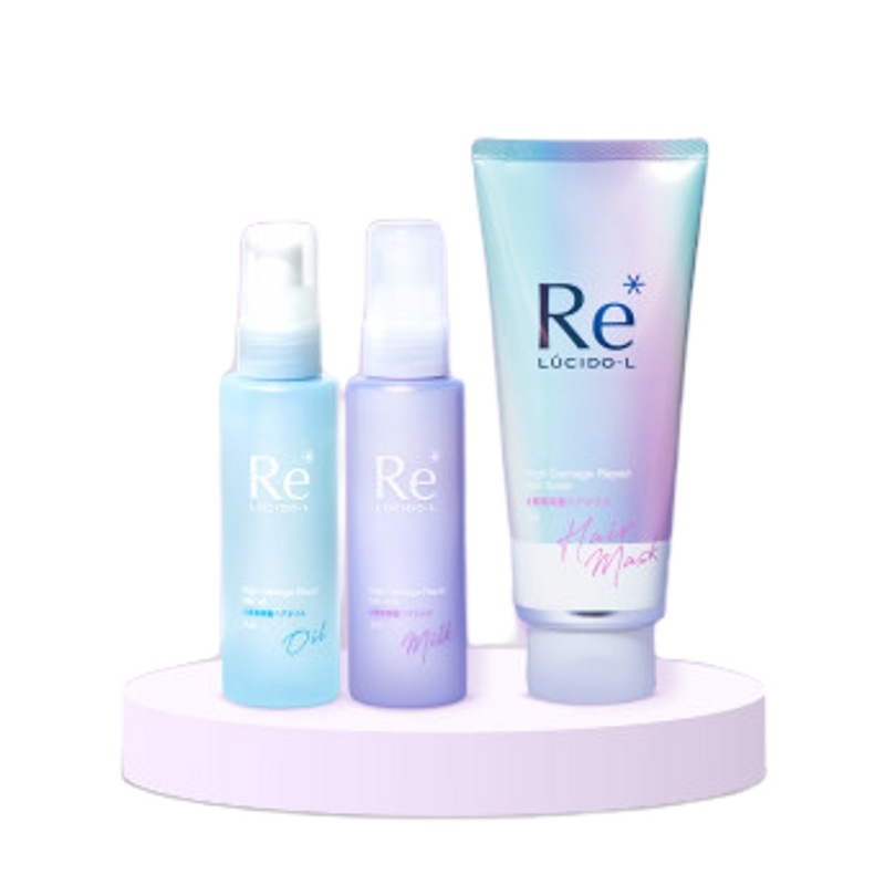[ヘアケア3種] ルシドエルハイダメージリペアヘアマスク200g オイル90ml ミルク90g
