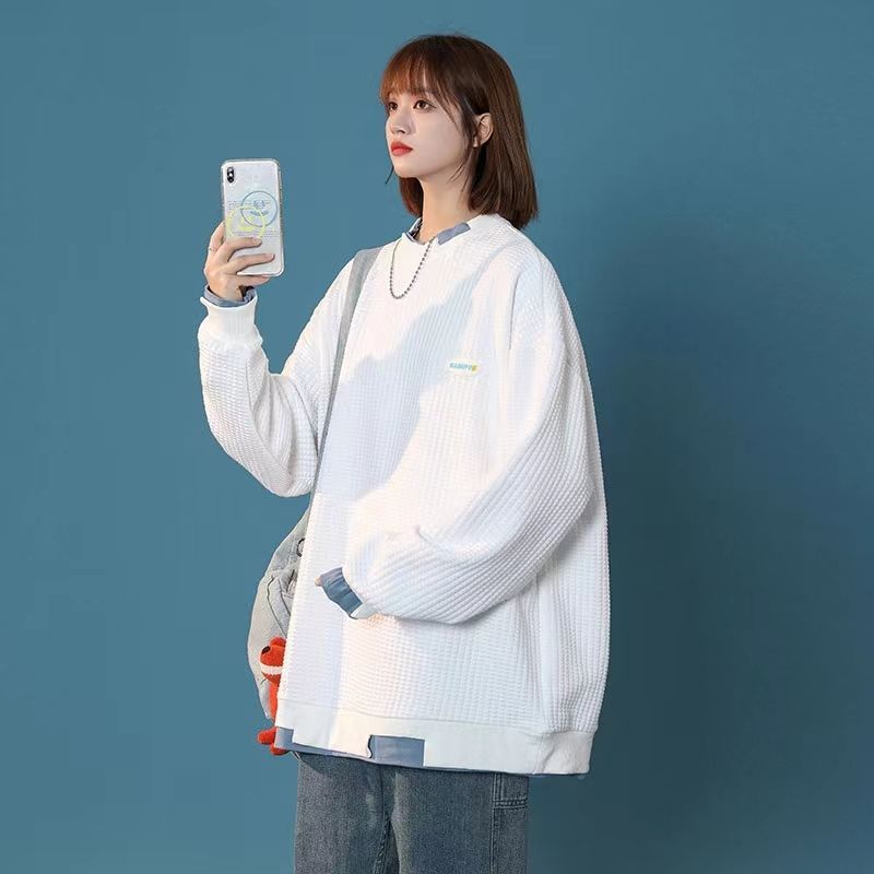 パーカー おしゃれ ゆったりフェイクレイヤード プルオーバーデザイン ins 個性 スウェット 港風 着痩せ 質感 トップス 母の日 パーカー