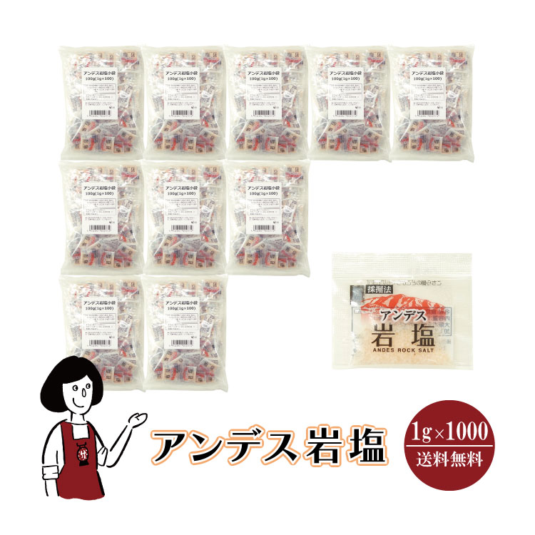 マルニアンデス岩塩1gｘ1000袋
