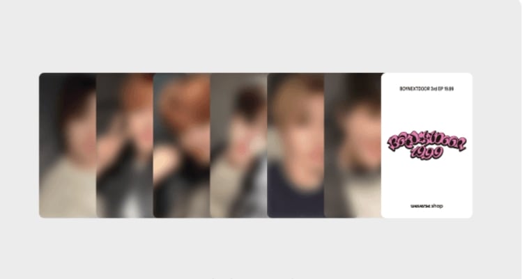 [6枚コンプ] BOYNEXTDOOR 19.99 X YOUTUBE SHOPPINGトレカフォトカード特典付き