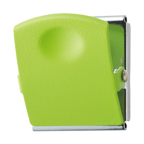 （まとめ） TANOSEE 超強力マグネットクリップL グリーン 1個 (×10セット)