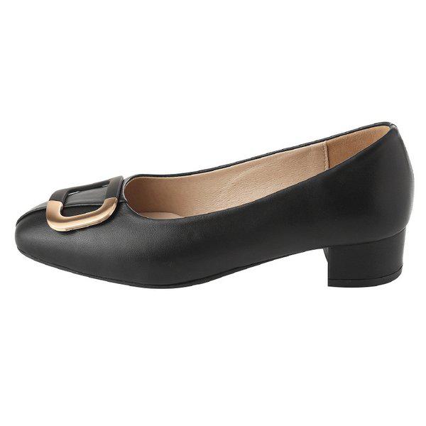 軽量クッションミドルヒール靴女性パンプス2XWD12XE_GN