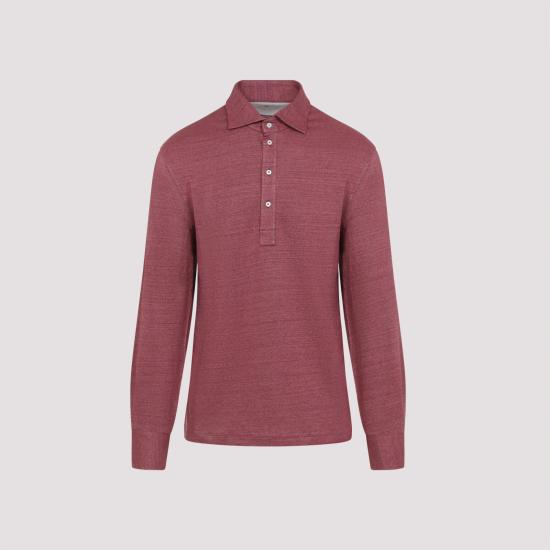 BRUNELLO CUCINELLI Men Polo Shirts MR8273914 C695 CORALLO