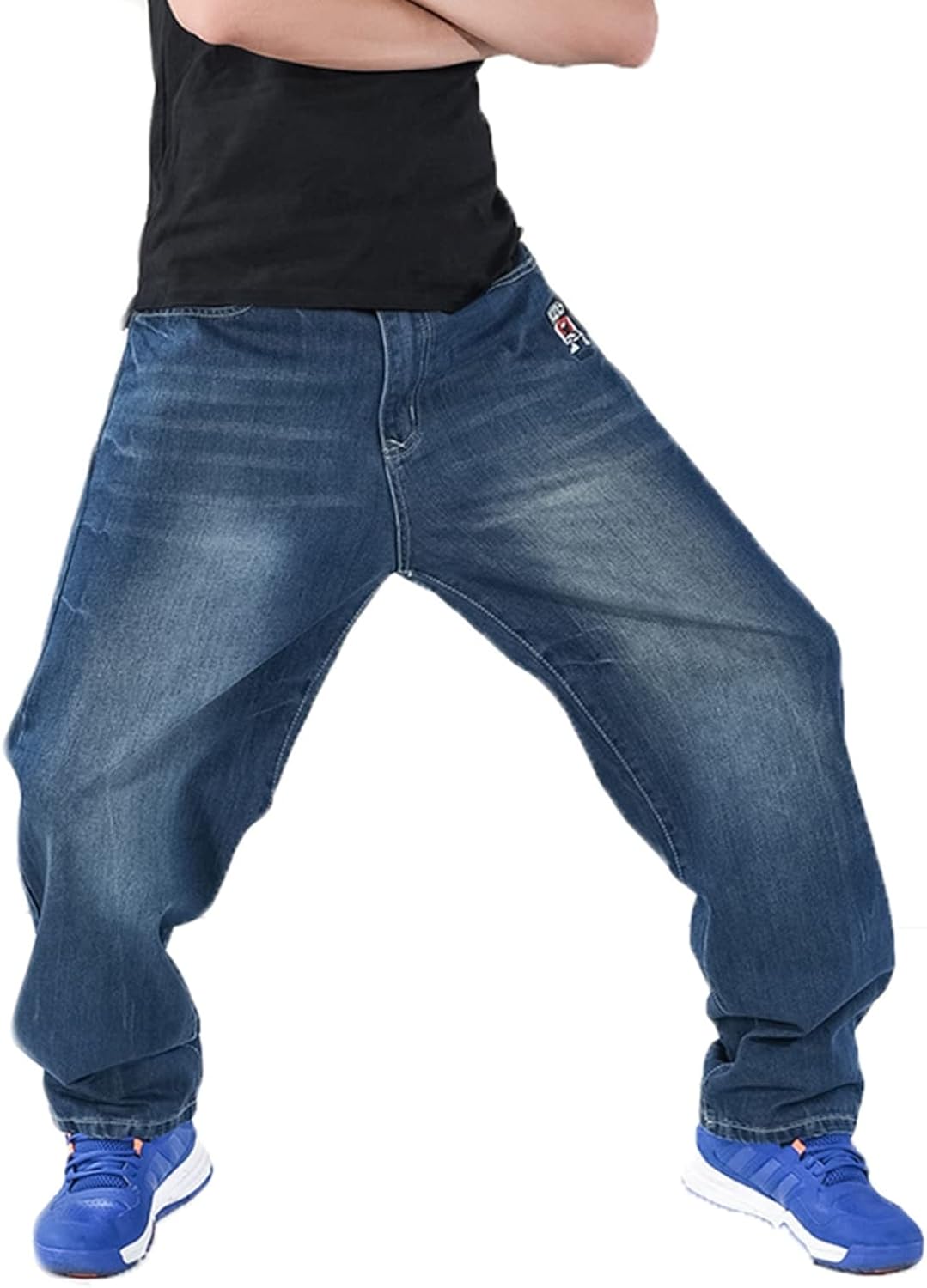 デニムパンツ メンズ ロングパンツ 大きいサイズ ウォッシュ加工 ジーンズパンツ デニム JEANS 大人 男子 クラッシュ 動きやすい トレンド おしゃれ ヒップホップ オールシーズン U 8,040円