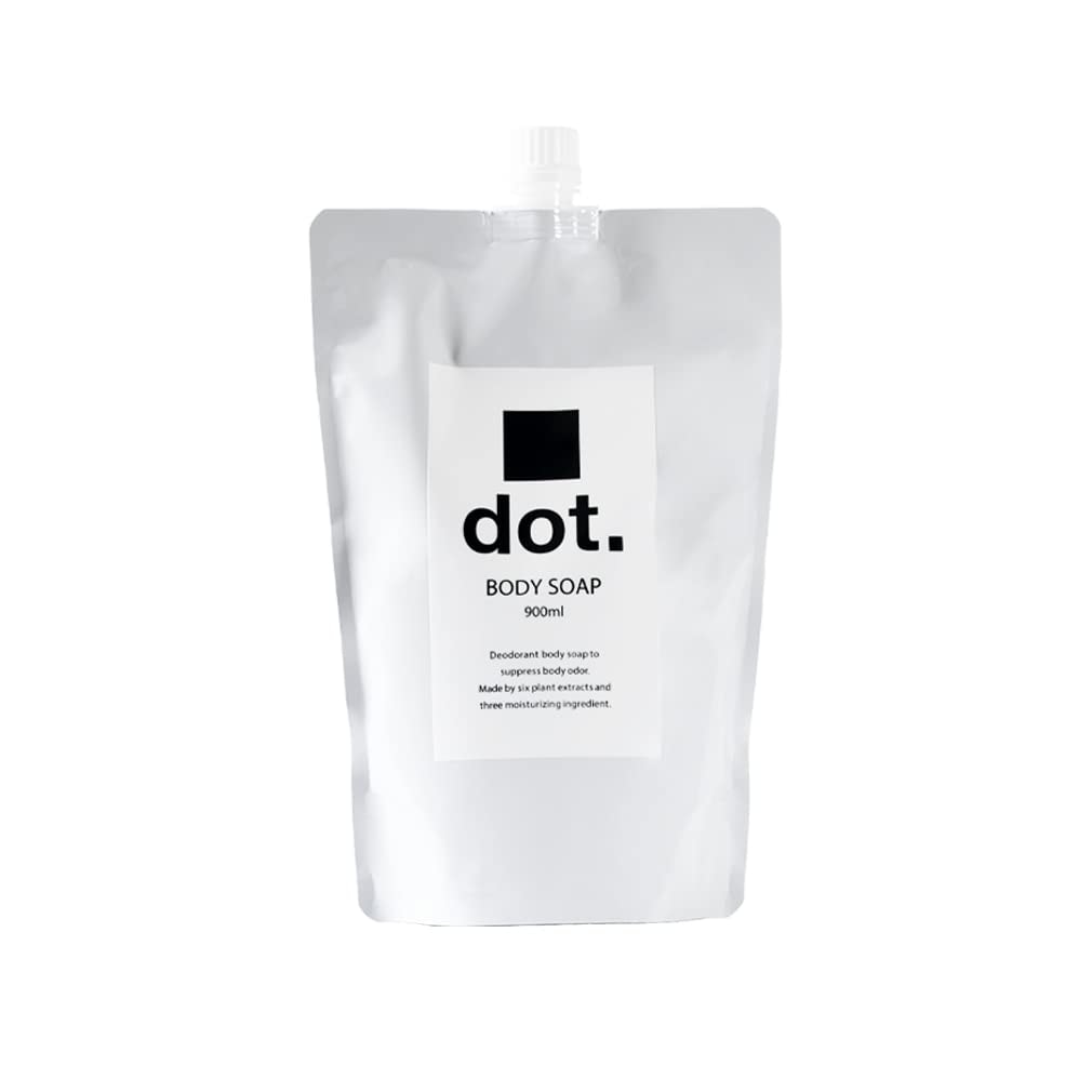 dot 2ヶ月分 ボディソープ 詰め替え用 デオドラント メンズ レディース 大容量 液体 背中ニキビ 加齢臭 体臭 ボディウォッシュ 保湿医薬部外品 900ml (詰め替え用)