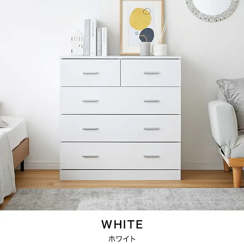 6引き出し木製チェスト - 広々とした4段収納衣類用リビングルームや子供部屋にスタイリッシュ＆コンパクトなデザイン天然ハードウッド仕上げ簡単組立大容量オーガナイザー 17,537円