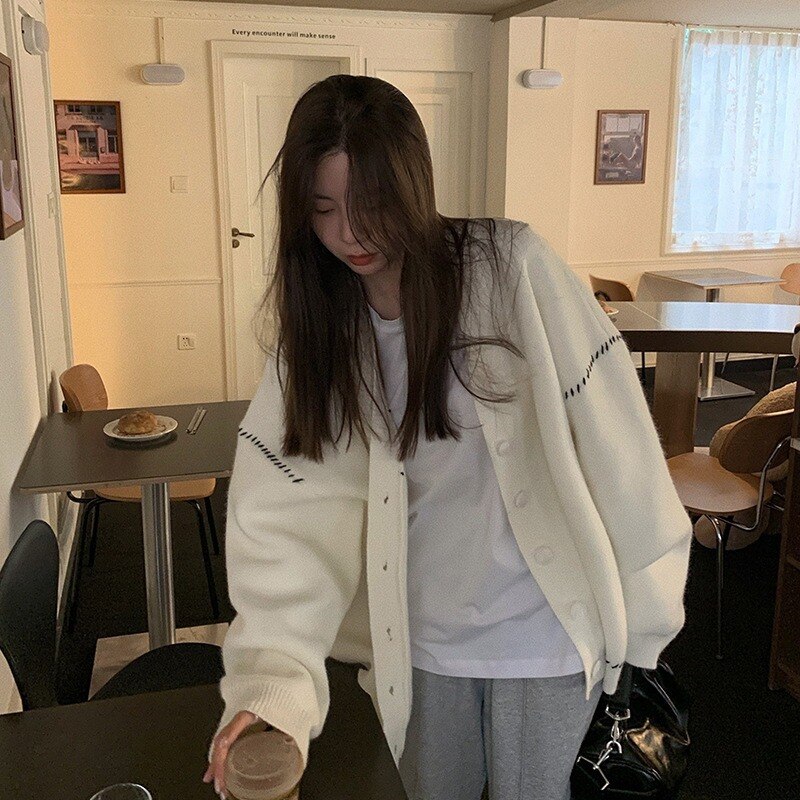 ベ一シックニット カシミヤタッチ フリース ラウンドネックニッ卜 タートルネックニット タートルネック ニット 怠惰な風 ゆった