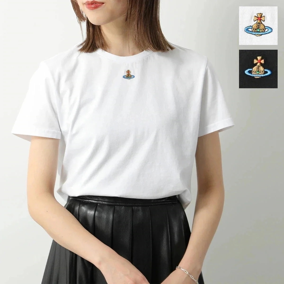 Vivienne Westwood ヴィヴィアンウエストウッド Tシャツ 3G010017 J001M レディース メンズ 半袖 オーブ クルーネック コットン 【mega】