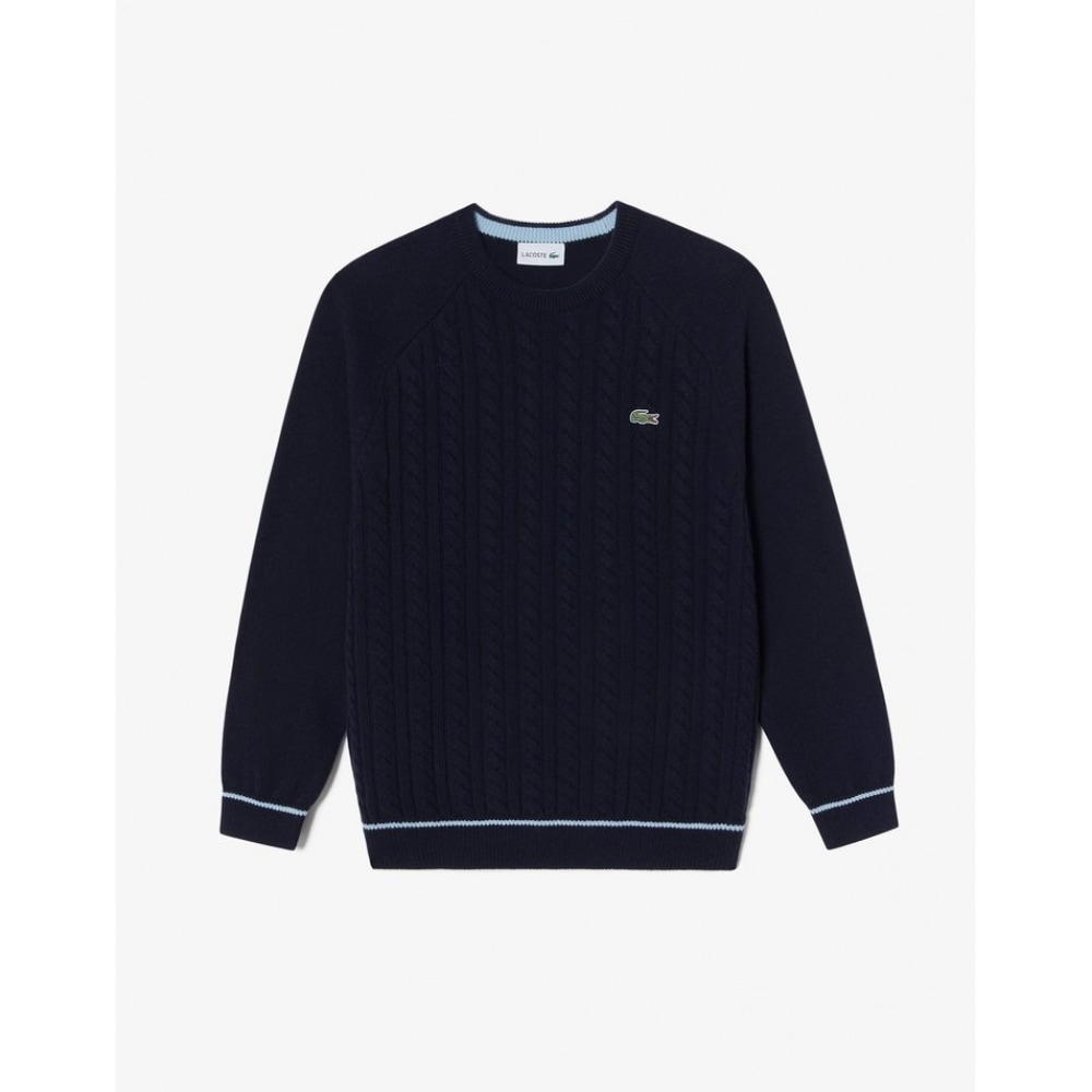 ラコステメンズケーブルラウンドセーター AH806E-54N HDE 19,255円