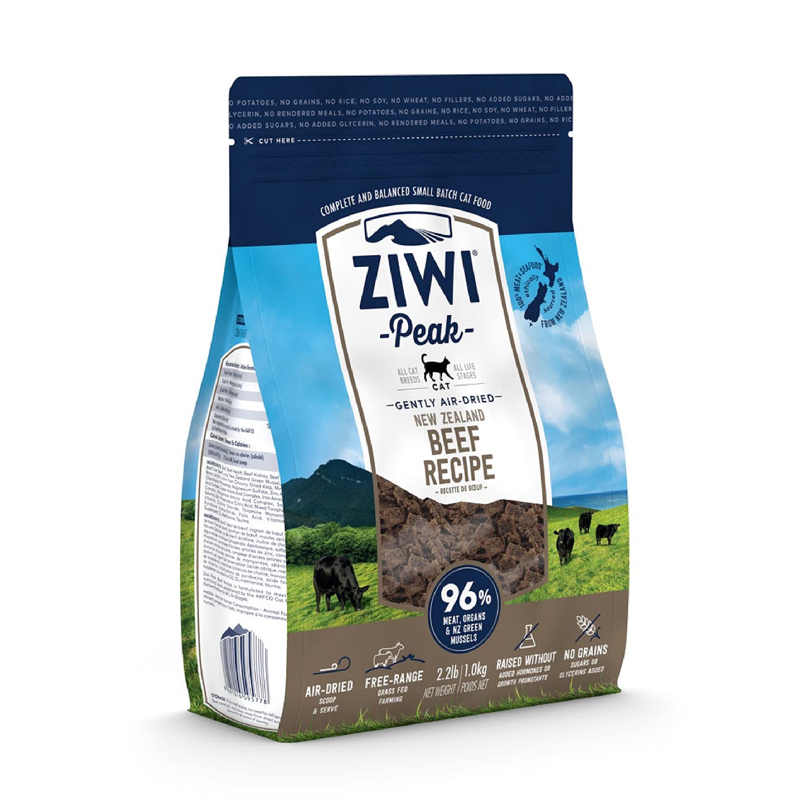 特別価格 ZIWI エアドライキャットフード 自然食 1kg グラスフェッドビーフ キャットフード