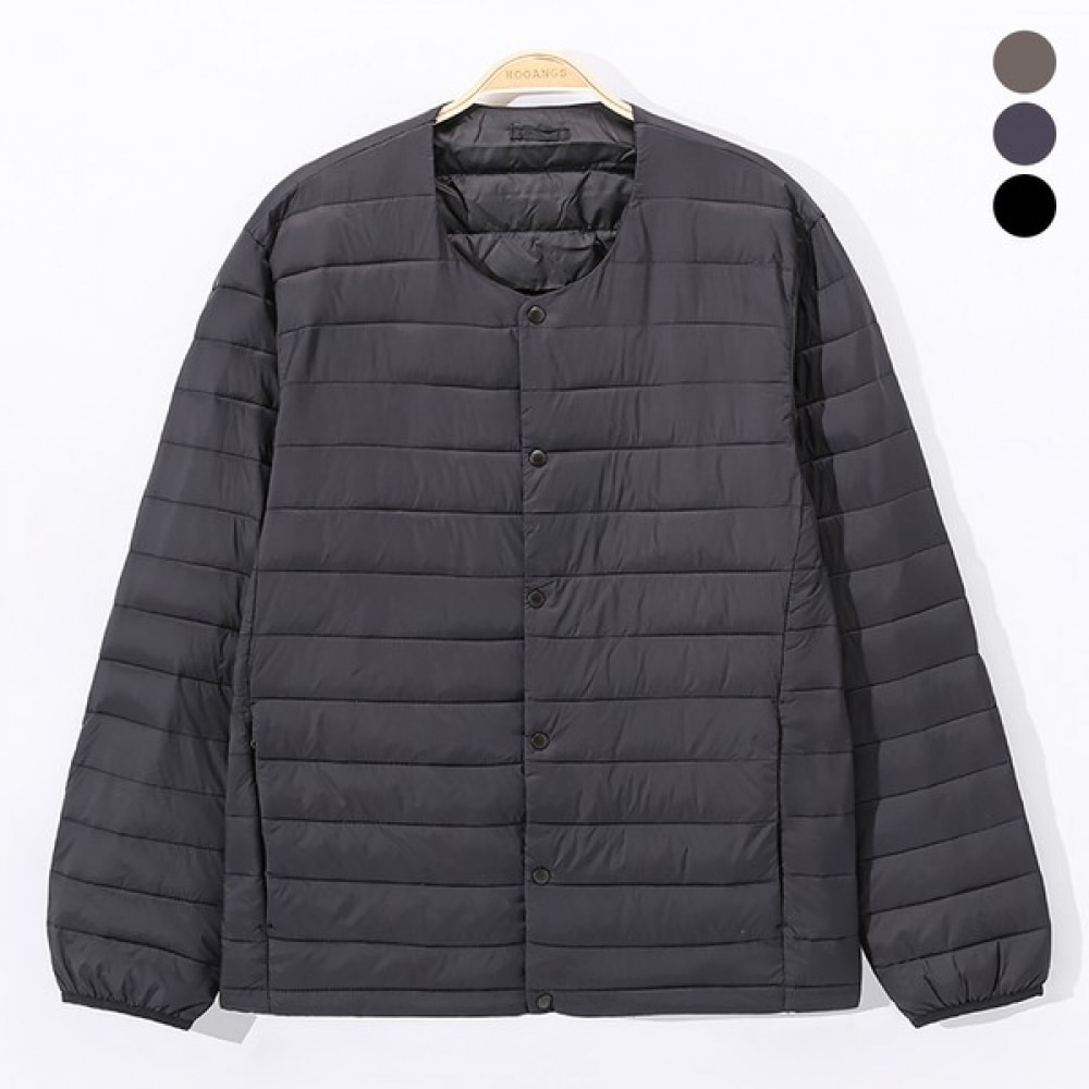 (ジュアンス) ツーウェイUネック Vネックデフォルメ軽量パッド入りジャンパー