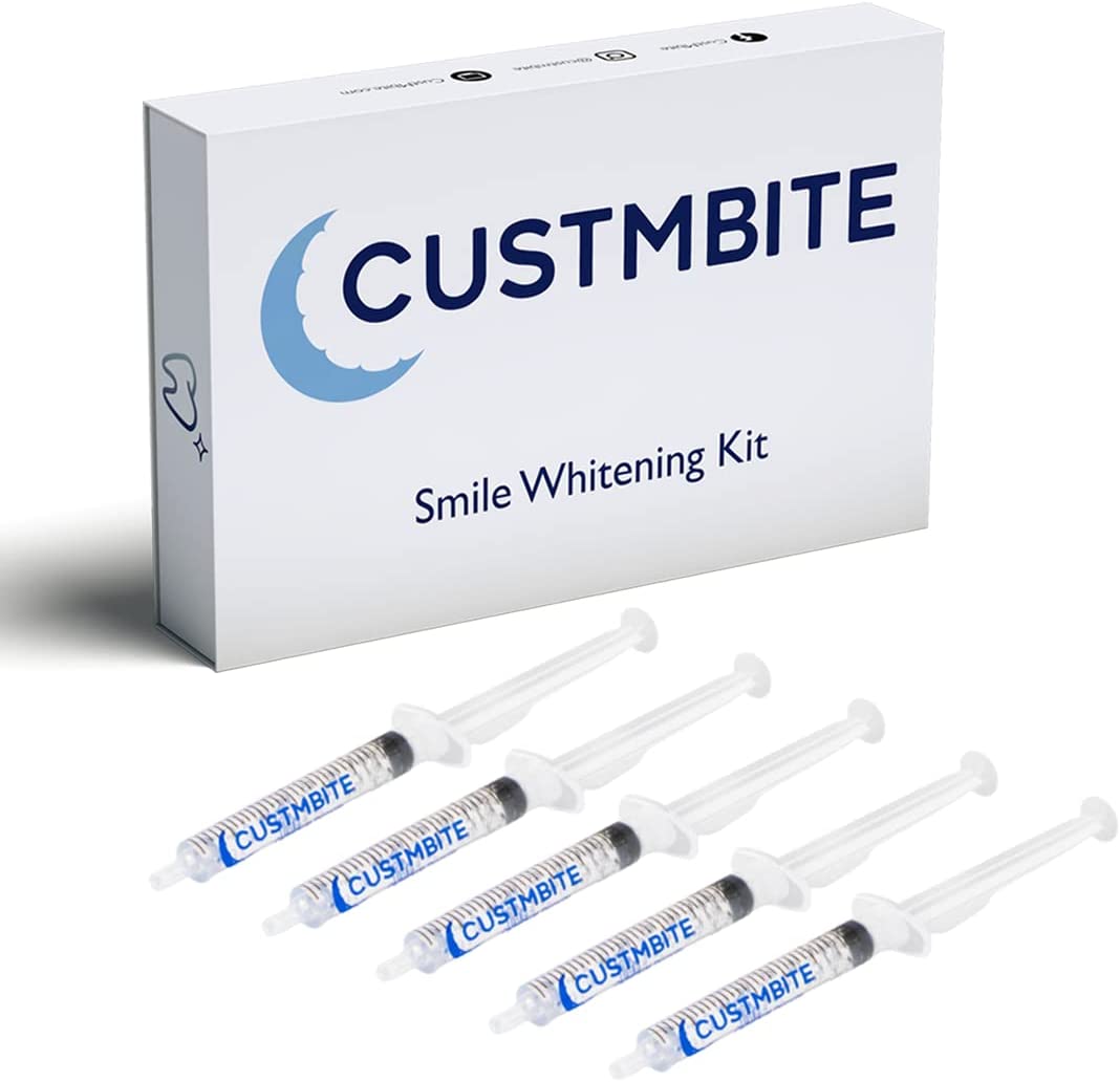 CustMbiteプレミアム歯ホワイトニングジェルアプリケーター16%過酸化カルバミド(5)3mlアプリケーター