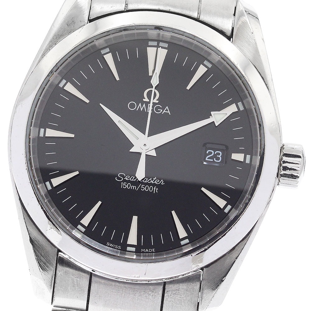 オメガ OMEGA 2518.50 シーマスター アクアテラ デイト クォーツ ボーイズ _894428【中古】