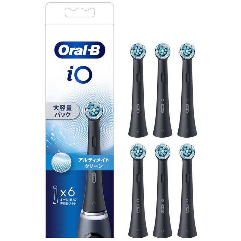 ブラウン　BRAUN　アルティメイトクリーンブラック替ブラシ ［6本入］　IORBCB-6EL