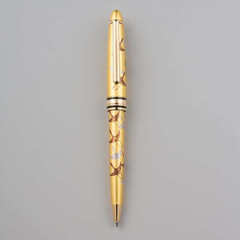 箔一オリジナルの日本情緒あふれるボールペンです金沢箔に描いた鶴が華やかなデザインです 2017年2月に開催された日米首脳会談で安倍首相からアメリカの大統領へこの品が送られ日米友好に活躍した逸品で