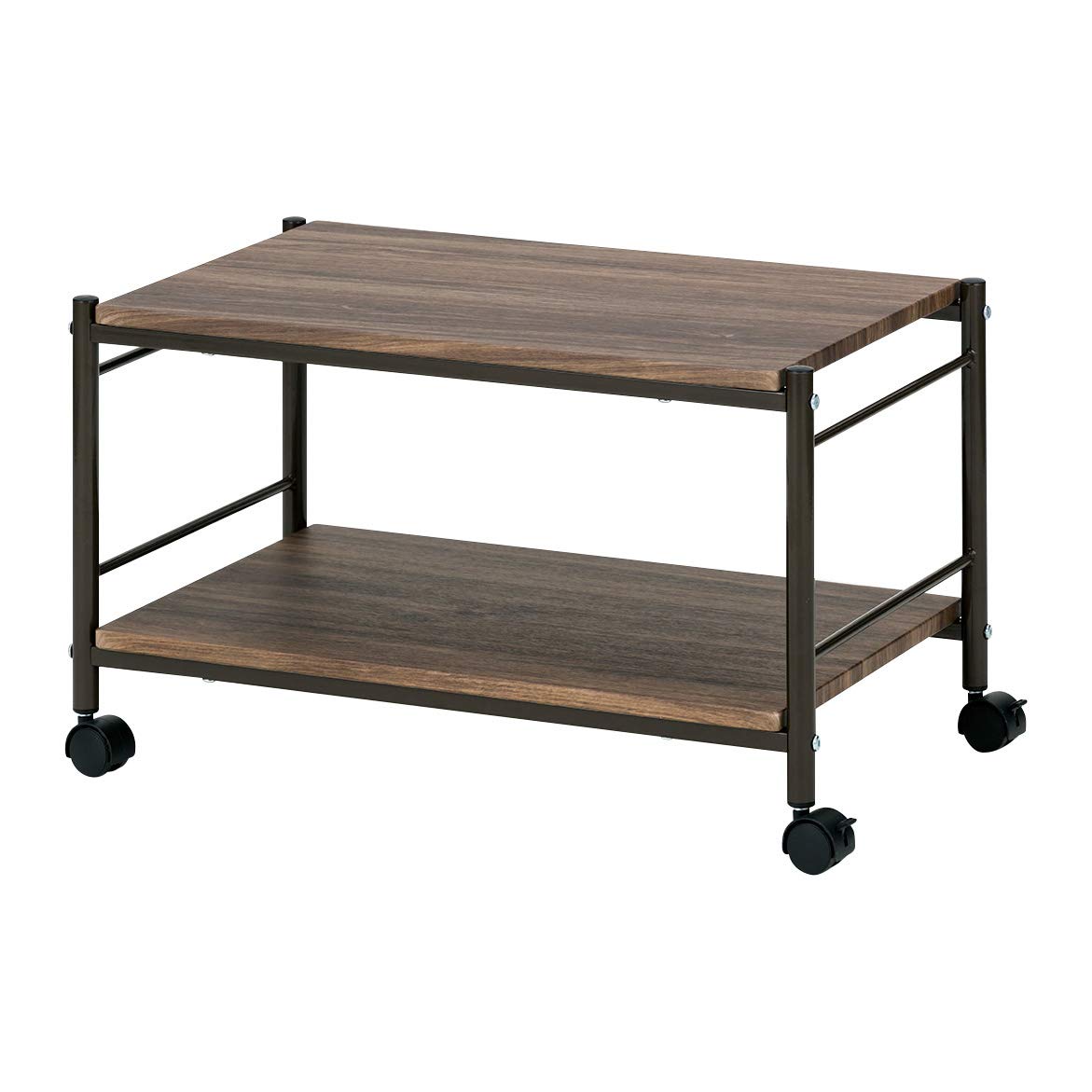 武田コーポレーション サイドテーブル ヴィンテージブラウン 65×45×38cm ヴィンテージ調 キャスター付 マルチテーブル T8-VCMT65BR