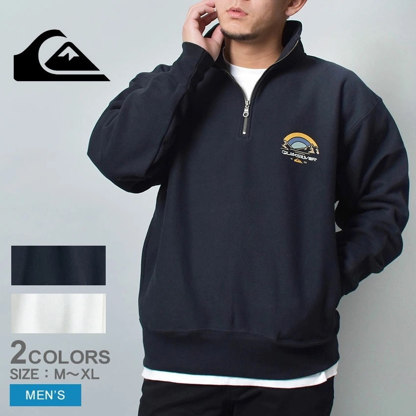 メンズ ウエア トップス スウェット ハーフジップアップ プルオーバー トレーナー ブランド カジュアル シンプル サーフ アウトドア BLOOMS HZ SWEAT QZP234064 長袖