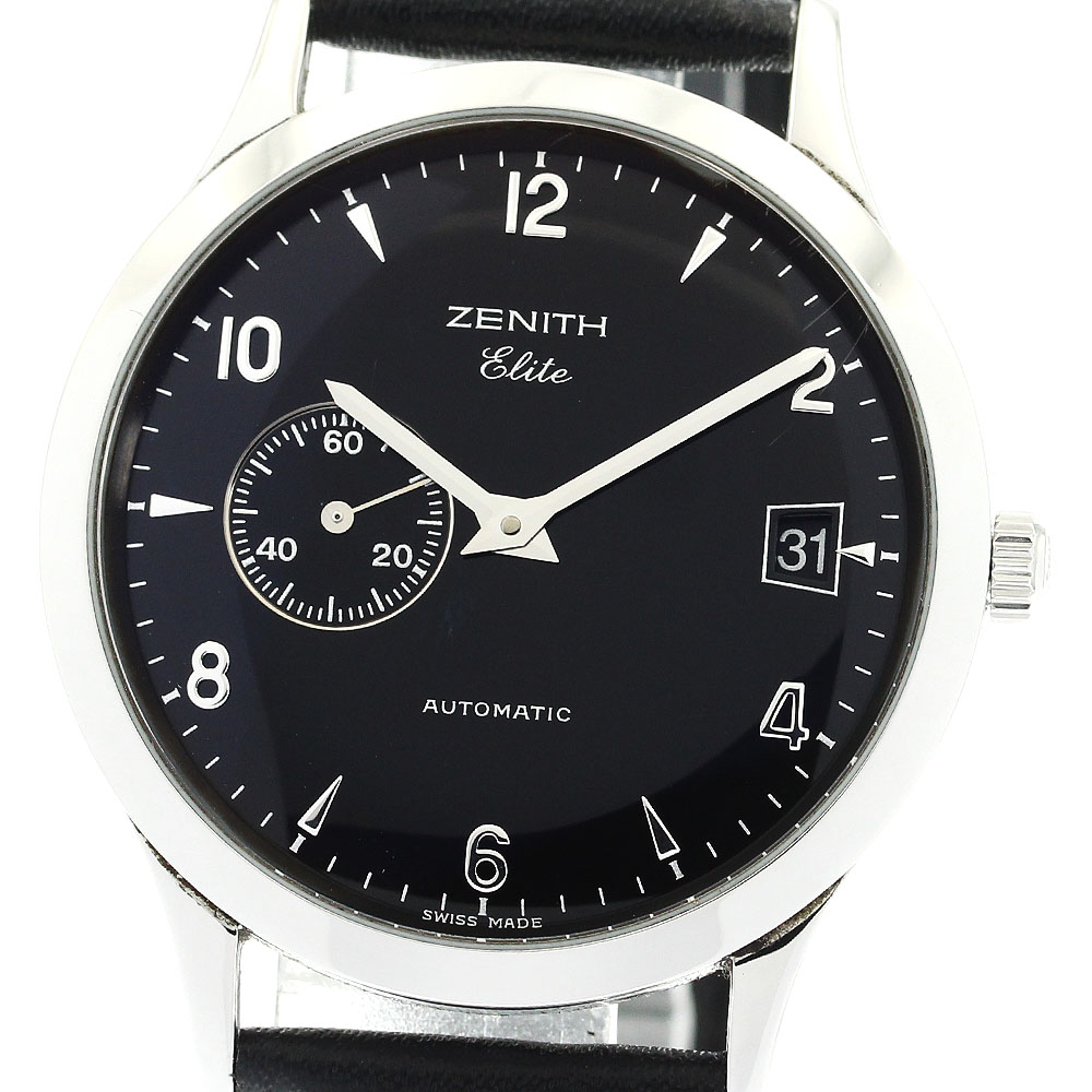ゼニス ZENITH 01/02.1125.680 クラス エリート デイト スモールセコンド 自動巻き メンズ 良品 保証書付き_866488【中古】