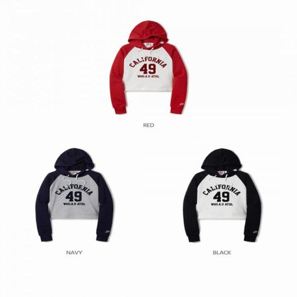 女性ラグランクロップフードTrack Raglan Hoodie_A WHMHE2321F