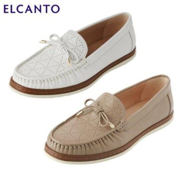HC14 女性 クッションアップ 牛革 パンチングリボン LCWC08U513 (31461149)