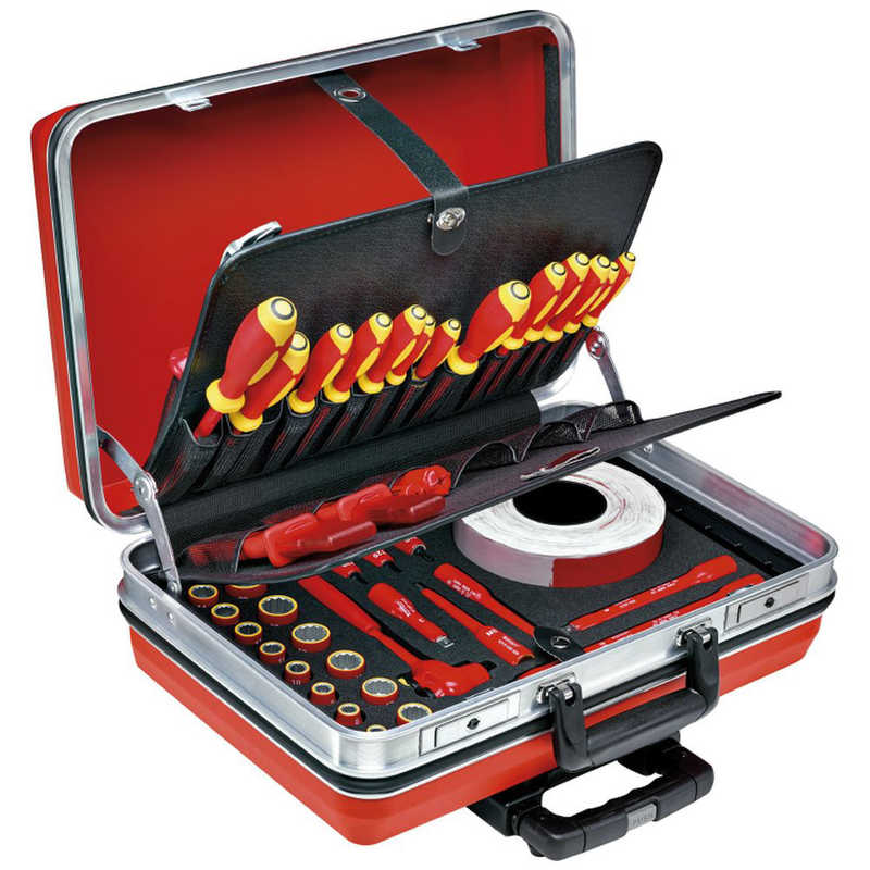 STAHLWILLE　48点組 3/8SQ 絶縁工具セット　13300VDE