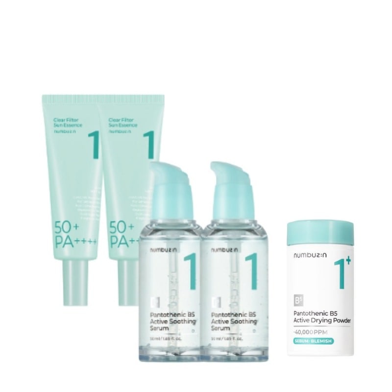 [SET]1番 清楚 水分コーティング UV 日焼け止め SPF50+ PA++++, 50ml 2個+1番 ガルバニックパントテン酸スージングセラム, 50ml.2個+1番 かけるパントテン酸スキン