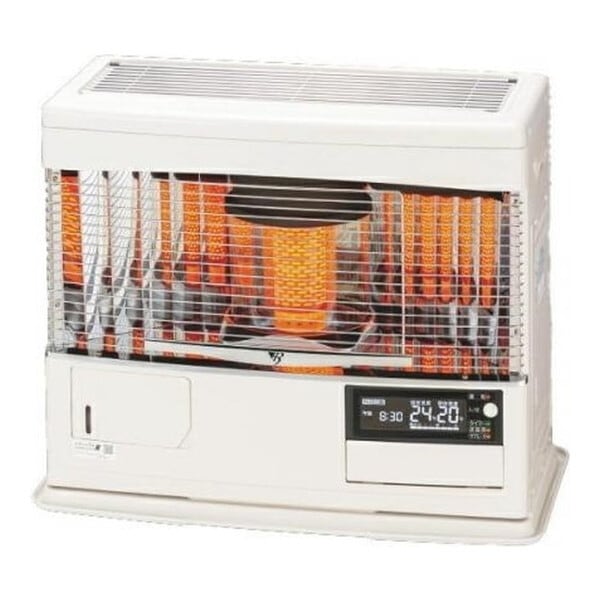 長府製作所 UFH-6432UKF D(W) ホワイト カベック FF式石油ストーブ 別置タンク式 (木造17畳/コンクリ26畳まで)