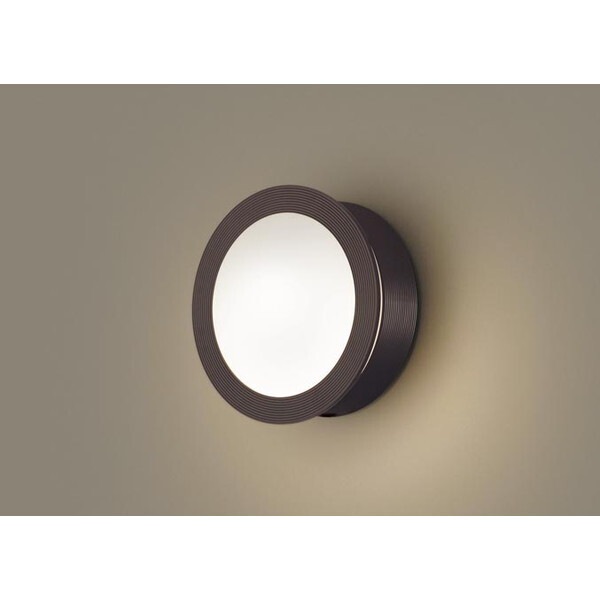 LGWC85076A ダークブラウン/乳白 洋風LEDポーチライト (電球色)