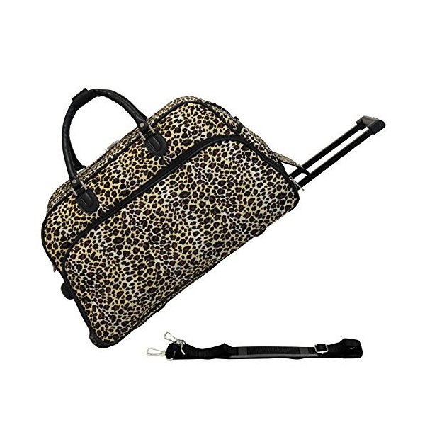 World Traveler 21-Inch Carry-On Rolling Duffel Bag， Leopard 並行輸入品