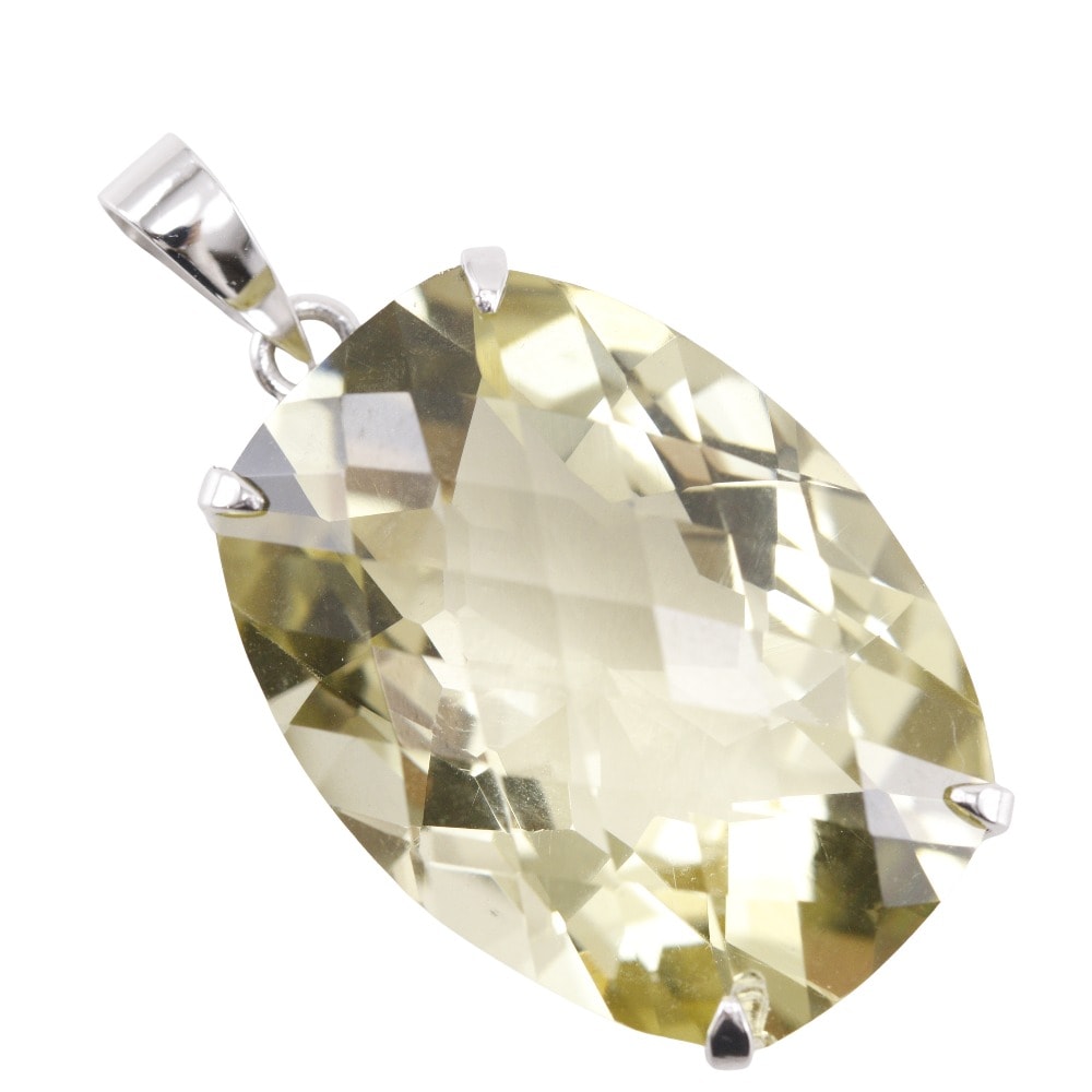 ペンダントトップ Pt900プラチナ シトリン 約7.5g レディース 中古品 A+ランク