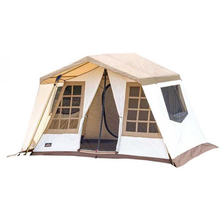 オーナーロッジ タイプ52R T/C 5人用テント オフホワイト×サンドベージュブ （設置時）幅310×高さ208×奥行260cm #2253
