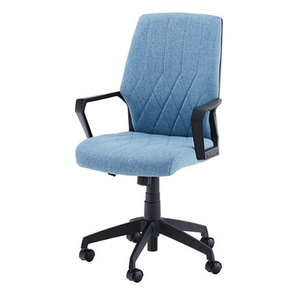 オフィスチェア ブルー 幅59×奥行き63×高さ91-101×座面高42-52cm OFC-30SBL